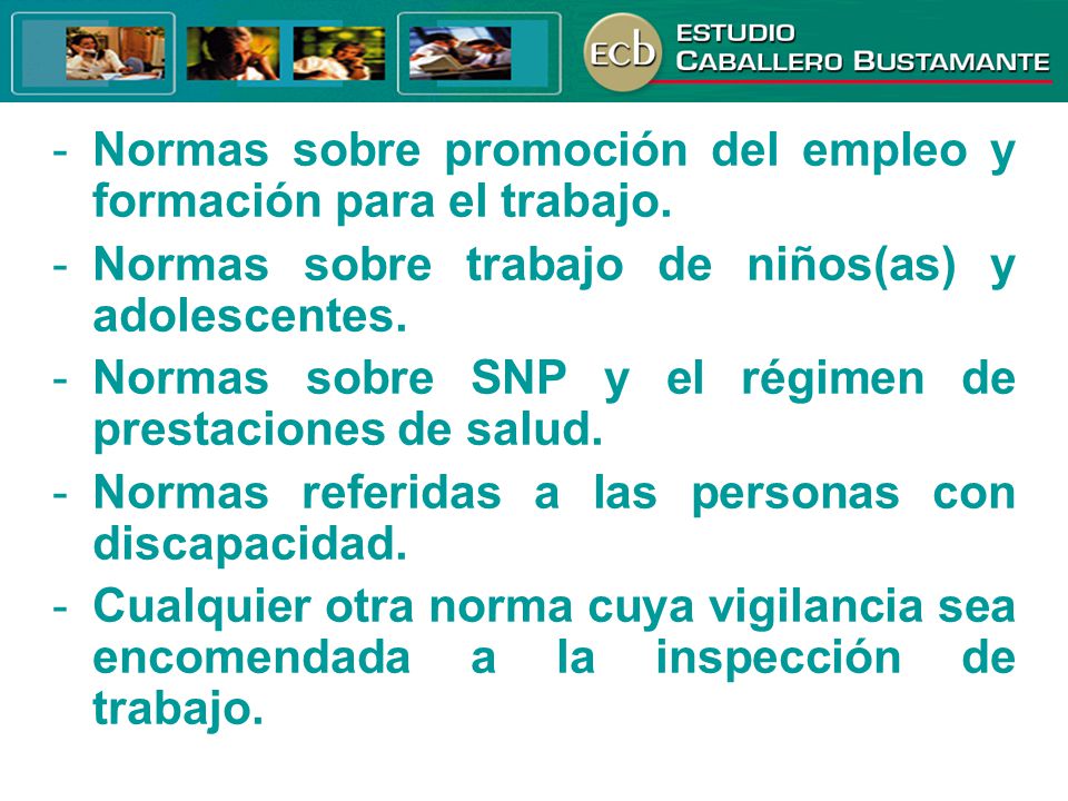 Normas sobre promoción del empleo y formación para el trabajo.