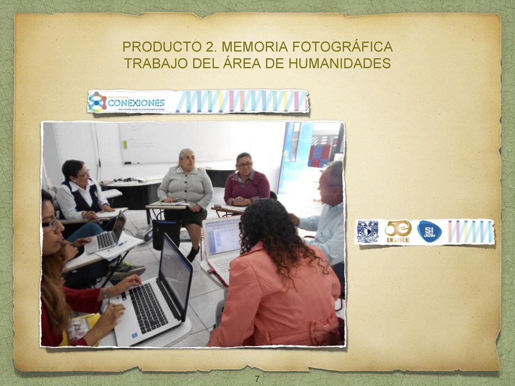 PRODUCTO 2. MEMORIA FOTOGRÁFICA TRABAJO DEL ÁREA DE HUMANIDADES