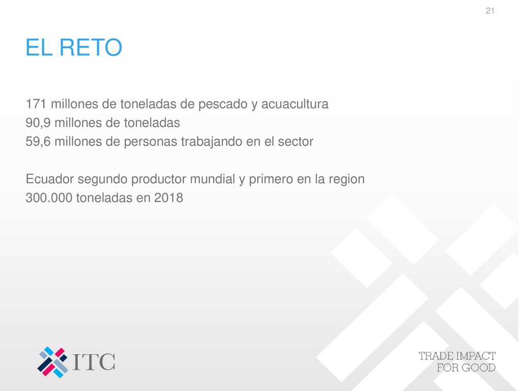 EL RETO 171 millones de toneladas de pescado y acuacultura