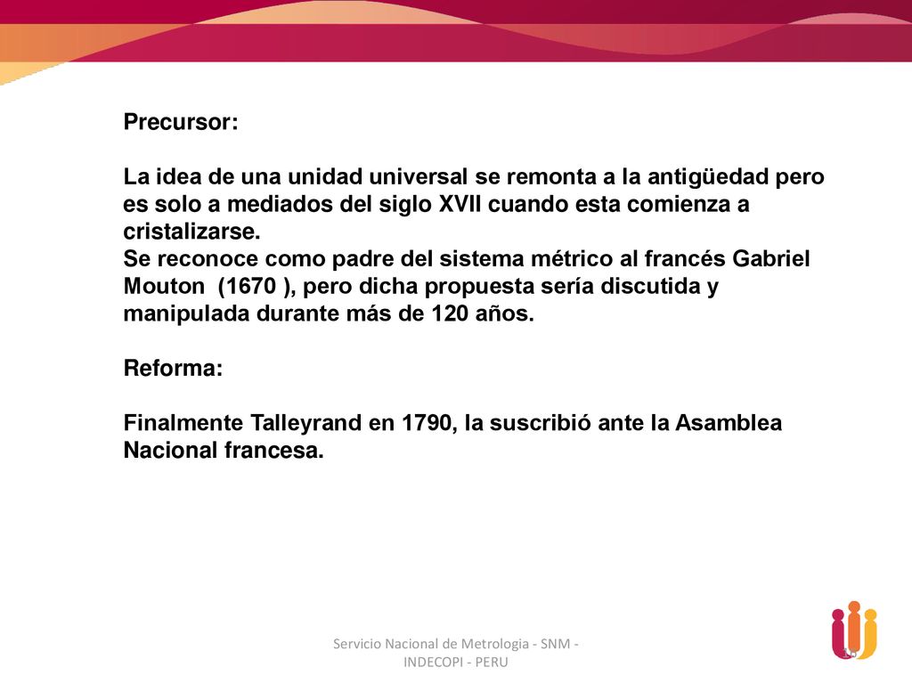Servicio Nacional de Metrologia - SNM - INDECOPI - PERU