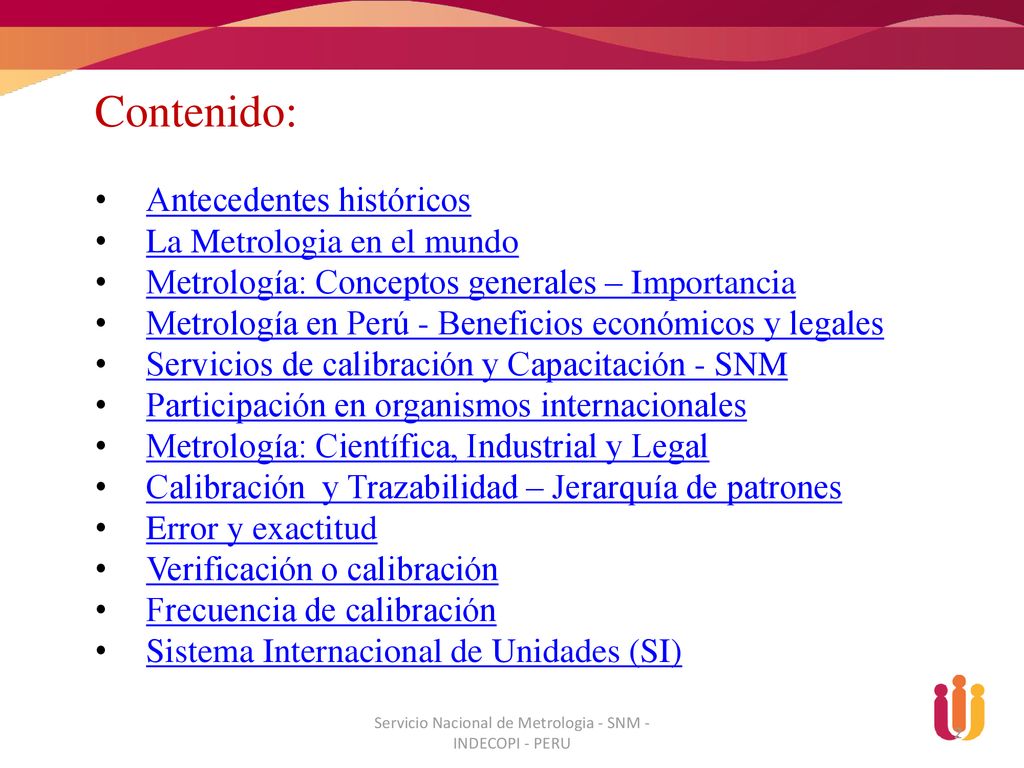 Servicio Nacional de Metrologia - SNM - INDECOPI - PERU