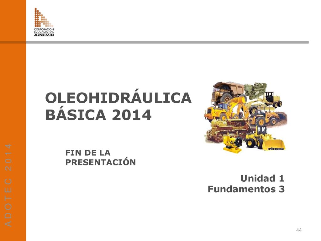 OLEOHIDRÁULICA BÁSICA 2014 A D O T E C Unidad 1 Fundamentos 3