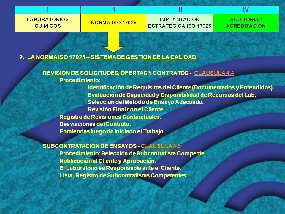 2. LA NORMA ISO – SISTEMA DE GESTION DE LA CALIDAD