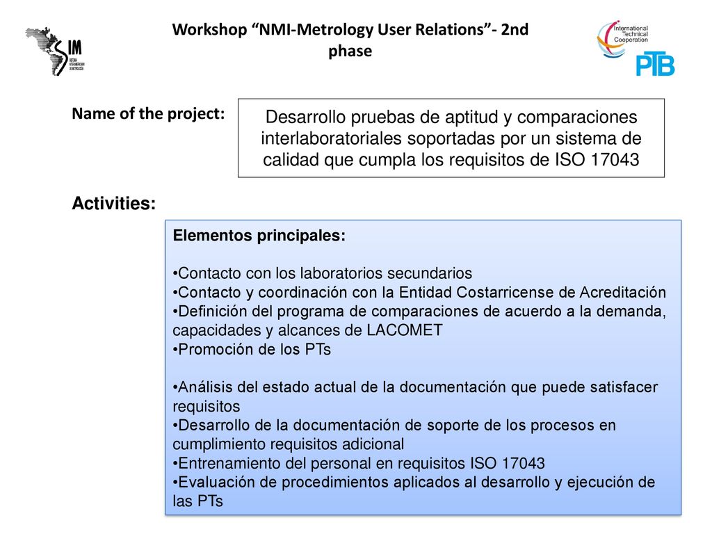 Desarrollo pruebas de aptitud y comparaciones interlaboratoriales soportadas por un sistema de calidad que cumpla los requisitos de ISO 17043