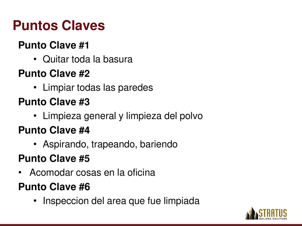 Puntos Claves Punto Clave #1 Punto Clave #2 Punto Clave #3