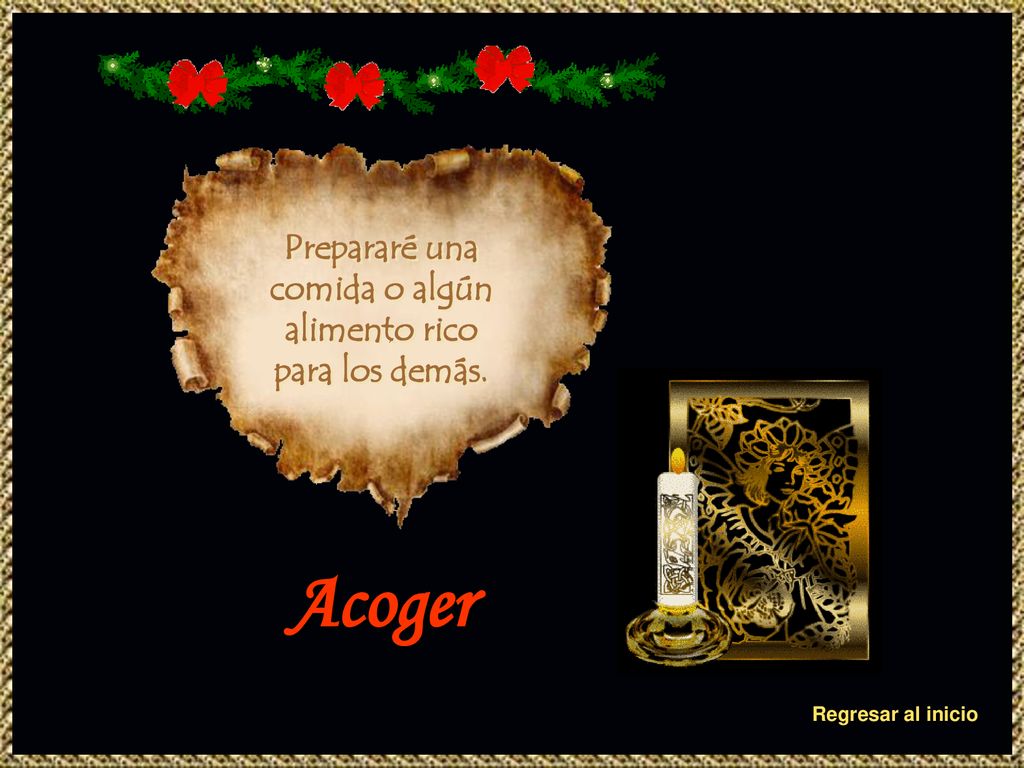 Prepararé una comida o algún alimento rico para los demás.