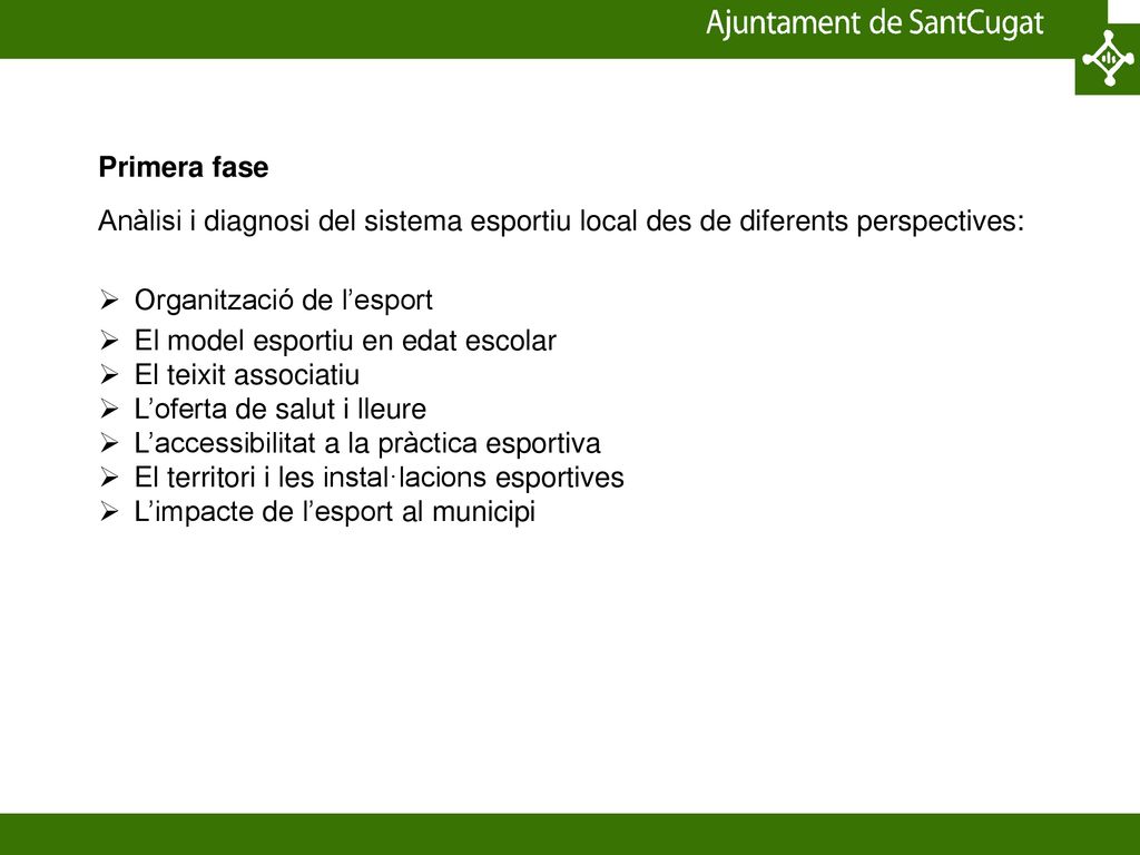 Organització de l’esport El model esportiu en edat escolar