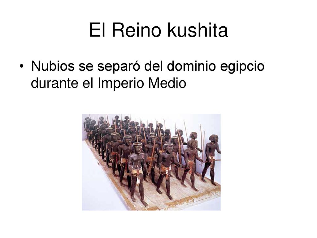 El Reino kushita Nubios se separó del dominio egipcio durante el Imperio Medio