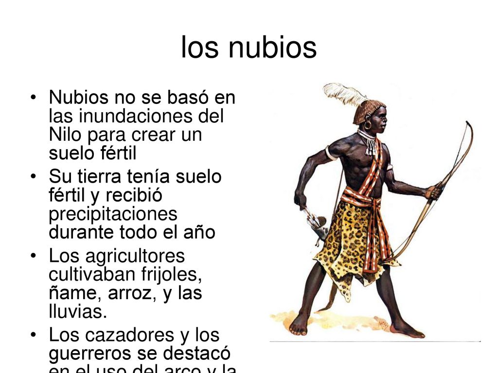 los nubios Nubios no se basó en las inundaciones del Nilo para crear un suelo fértil.