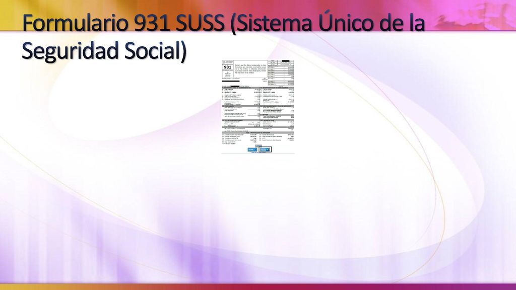 Formulario 931 SUSS (Sistema Único de la Seguridad Social)
