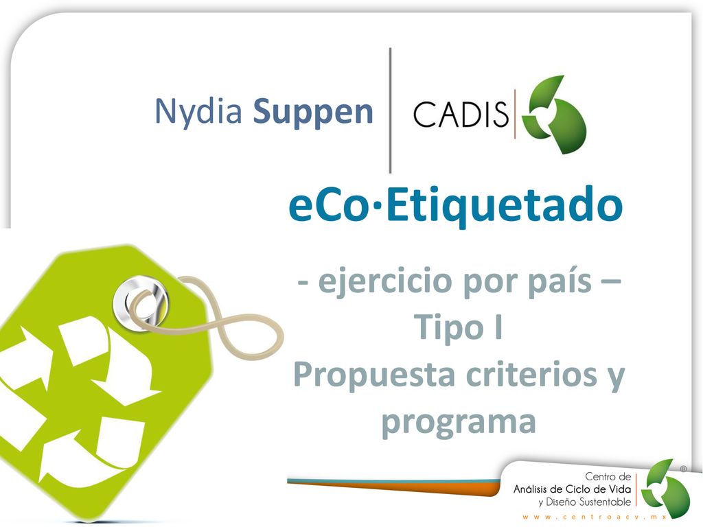 - ejercicio por país – Tipo I Propuesta criterios y programa