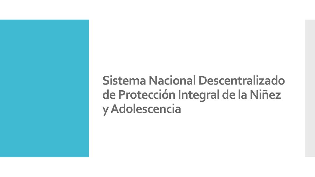 Sistema Nacional Descentralizado de Protección Integral de la Niñez y Adolescencia