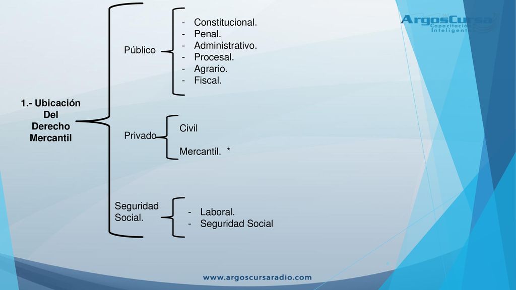 Constitucional. Penal. Administrativo. Procesal. Agrario. Fiscal. Público. 1.- Ubicación. Del.