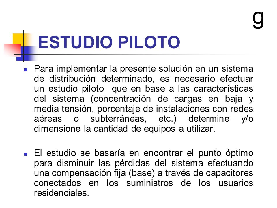 g ESTUDIO PILOTO.