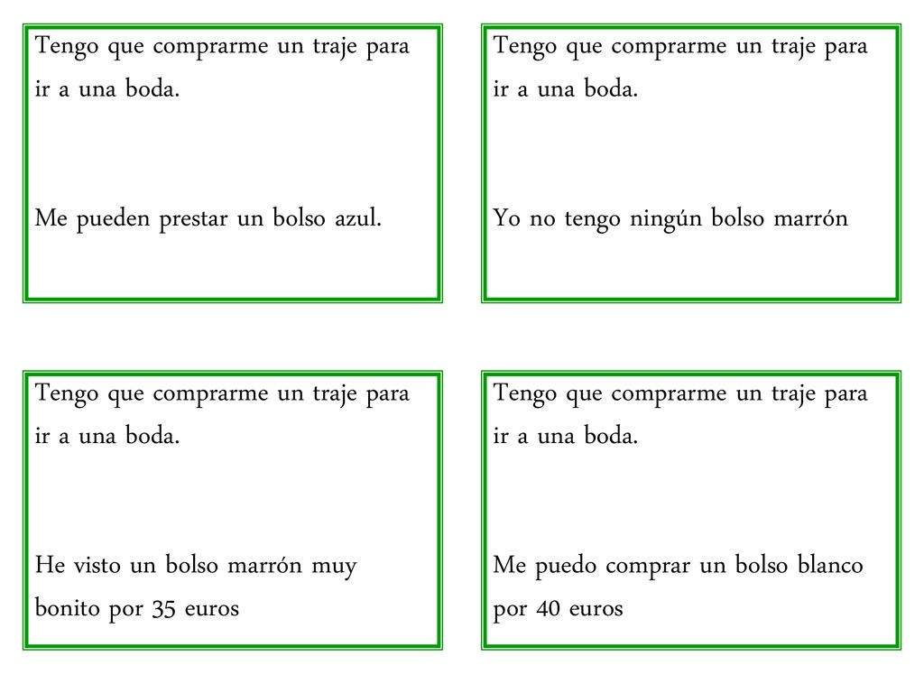 Tengo que comprarme un traje para ir a una boda.