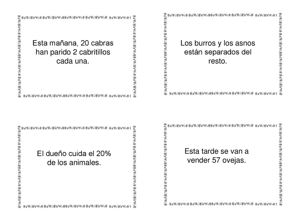 Esta mañana, 20 cabras han parido 2 cabritillos cada una.