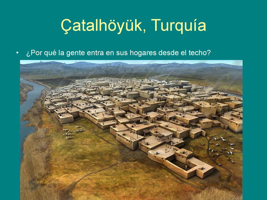 Çatalhöyük, Turquía ¿Por qué la gente entra en sus hogares desde el techo