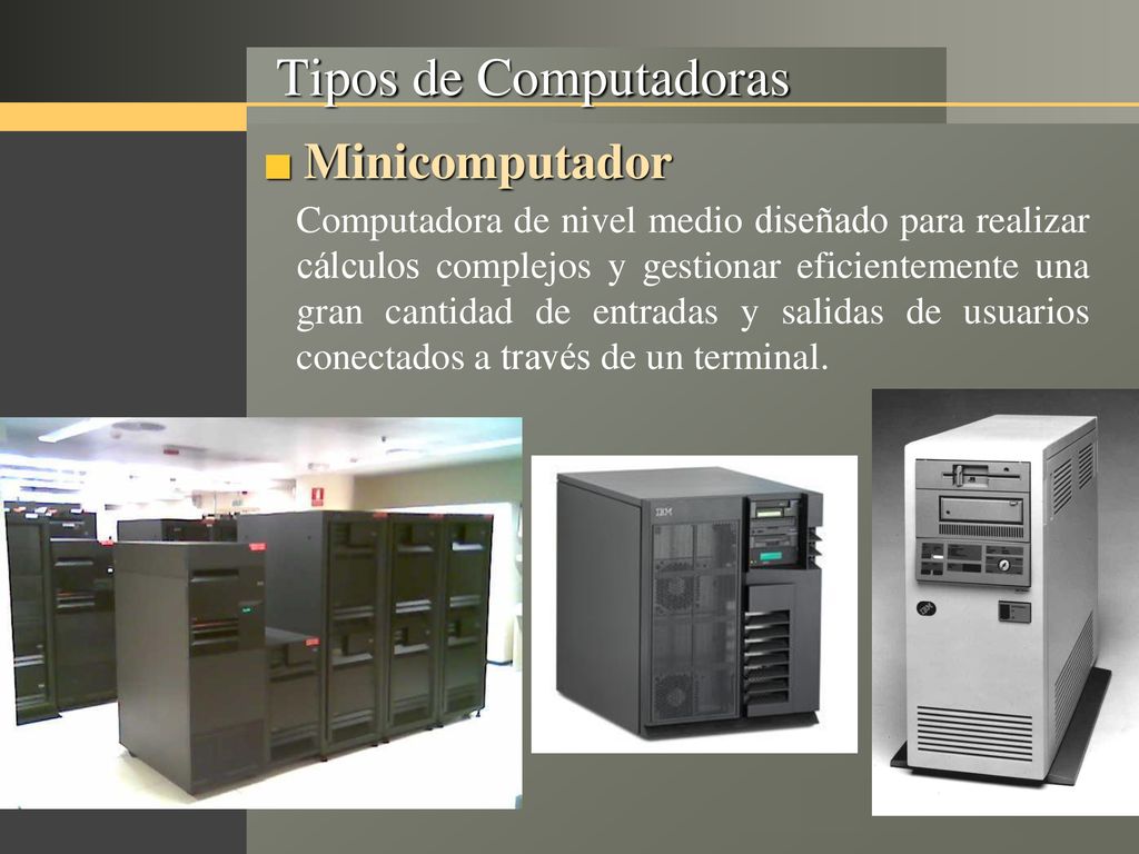 Tipos de Computadoras Minicomputador