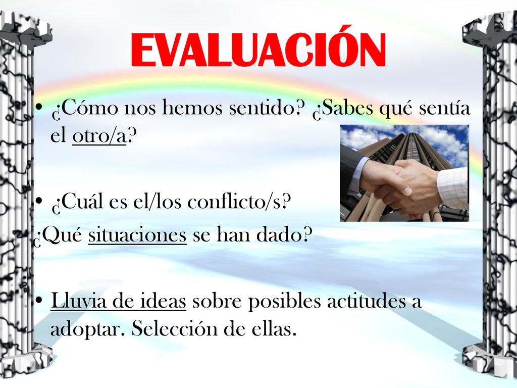 EVALUACIÓN ¿Cómo nos hemos sentido ¿Sabes qué sentía el otro/a