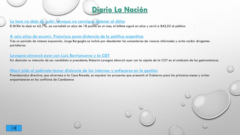 Diario La Nación La tasa no deja de subir, aunque no consigue detener al dólar.