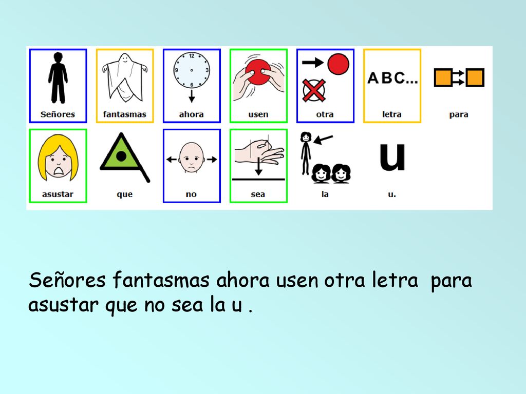 Señores fantasmas ahora usen otra letra para asustar que no sea la u .