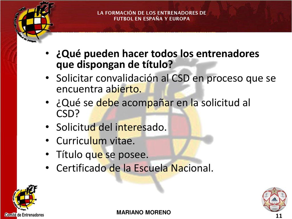 ¿Qué pueden hacer todos los entrenadores que dispongan de título