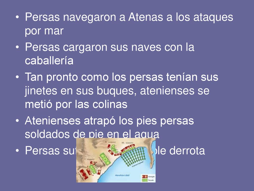 Persas navegaron a Atenas a los ataques por mar