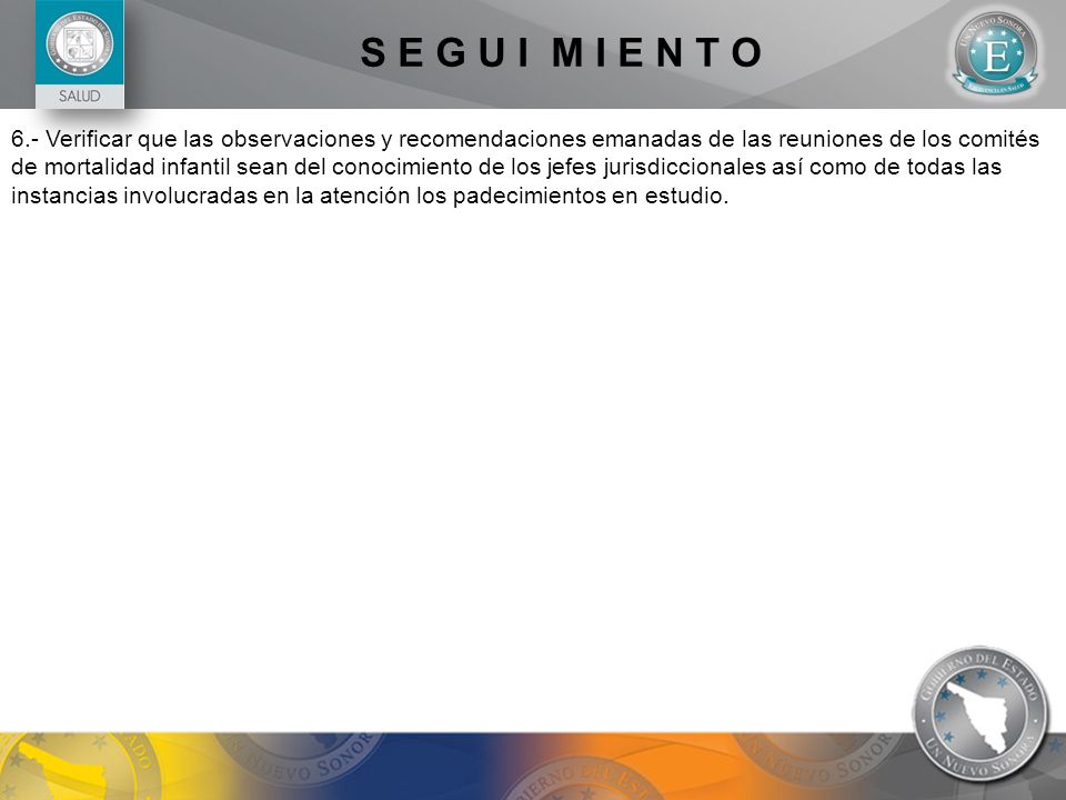 S E G U I M I E N T O