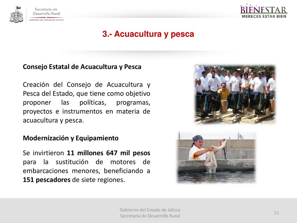 3.- Acuacultura y pesca Consejo Estatal de Acuacultura y Pesca