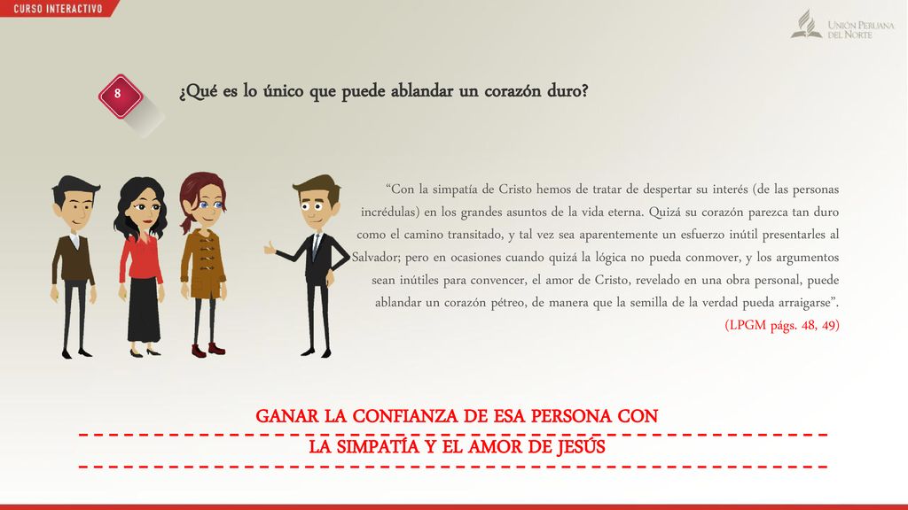 GANAR LA CONFIANZA DE ESA PERSONA CON LA SIMPATÍA Y EL AMOR DE JESÚS