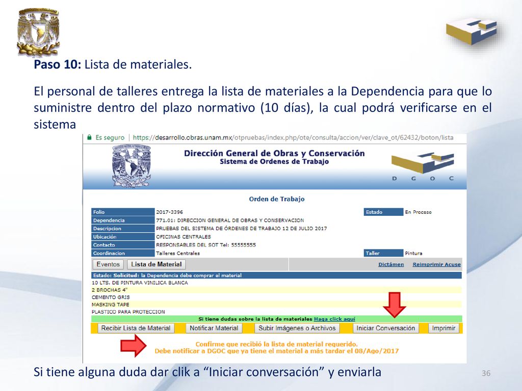 Paso 10: Lista de materiales.