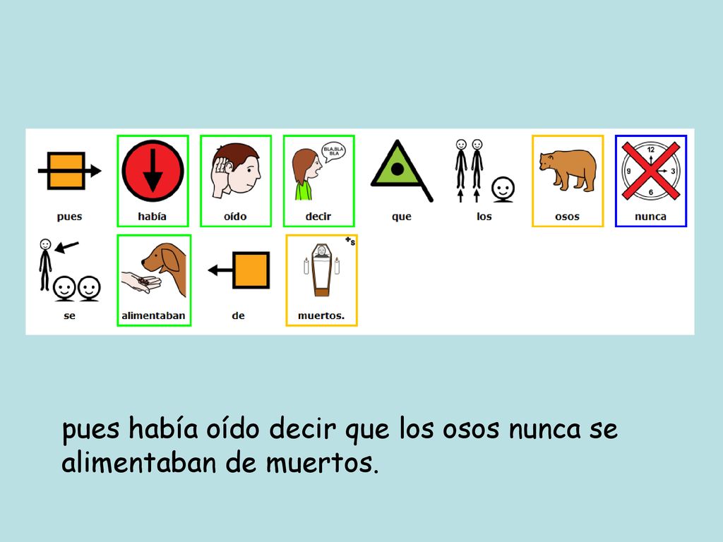 pues había oído decir que los osos nunca se alimentaban de muertos.