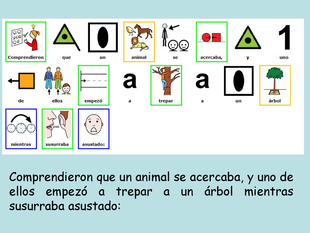 Comprendieron que un animal se acercaba, y uno de ellos empezó a trepar a un árbol mientras susurraba asustado: