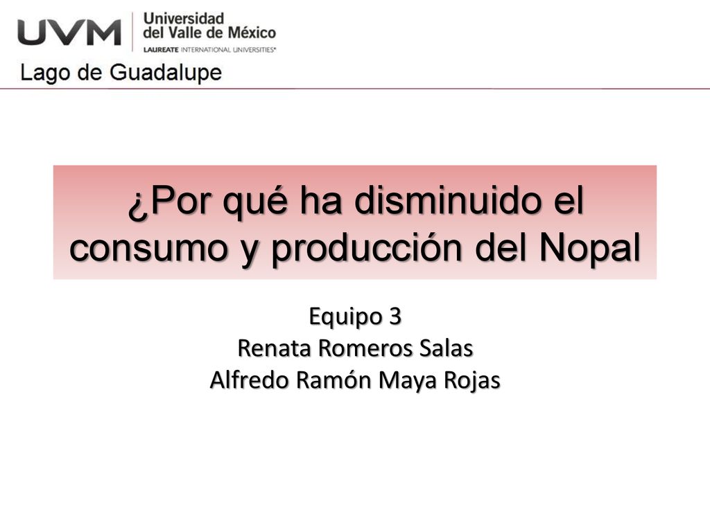 ¿Por qué ha disminuido el consumo y producción del Nopal