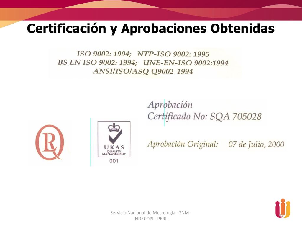 Servicio Nacional de Metrologia - SNM - INDECOPI - PERU
