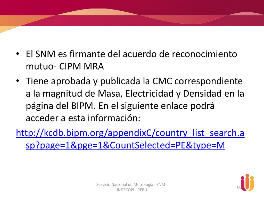 Servicio Nacional de Metrologia - SNM - INDECOPI - PERU