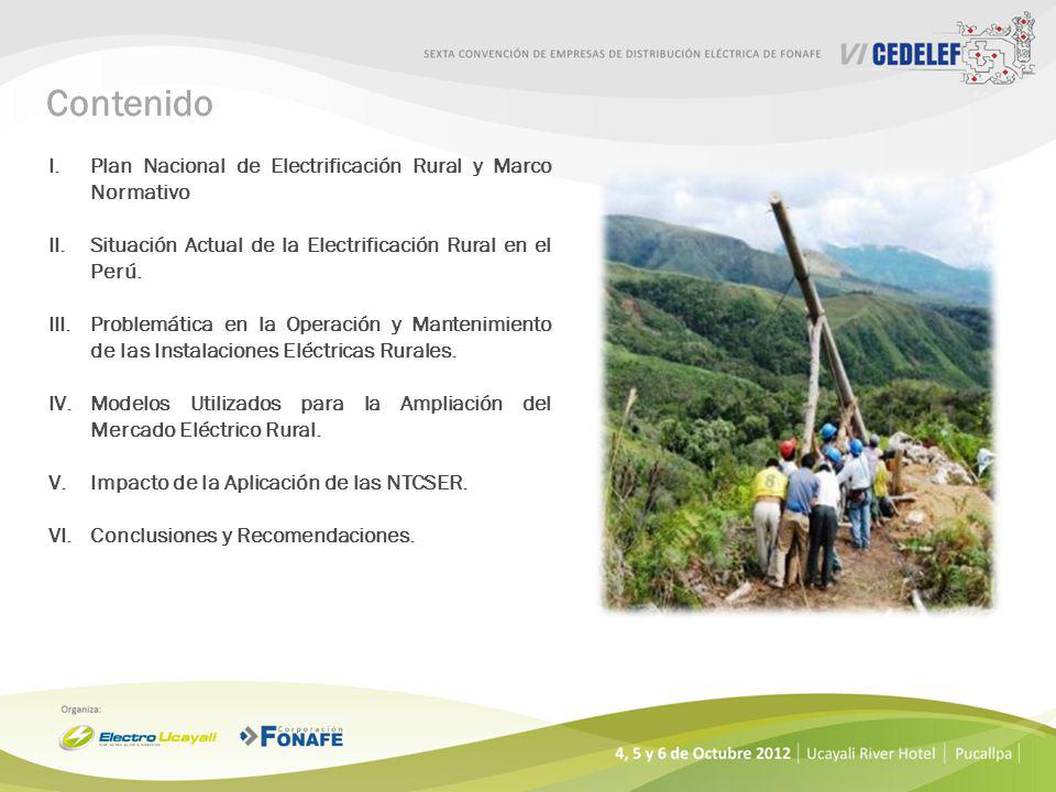 Contenido Plan Nacional de Electrificación Rural y Marco Normativo