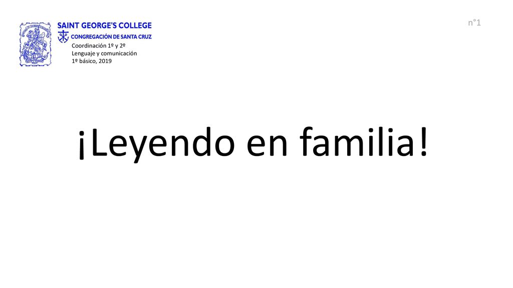Coordinación 1º y 2º Lenguaje y comunicación 1º básico, 2019