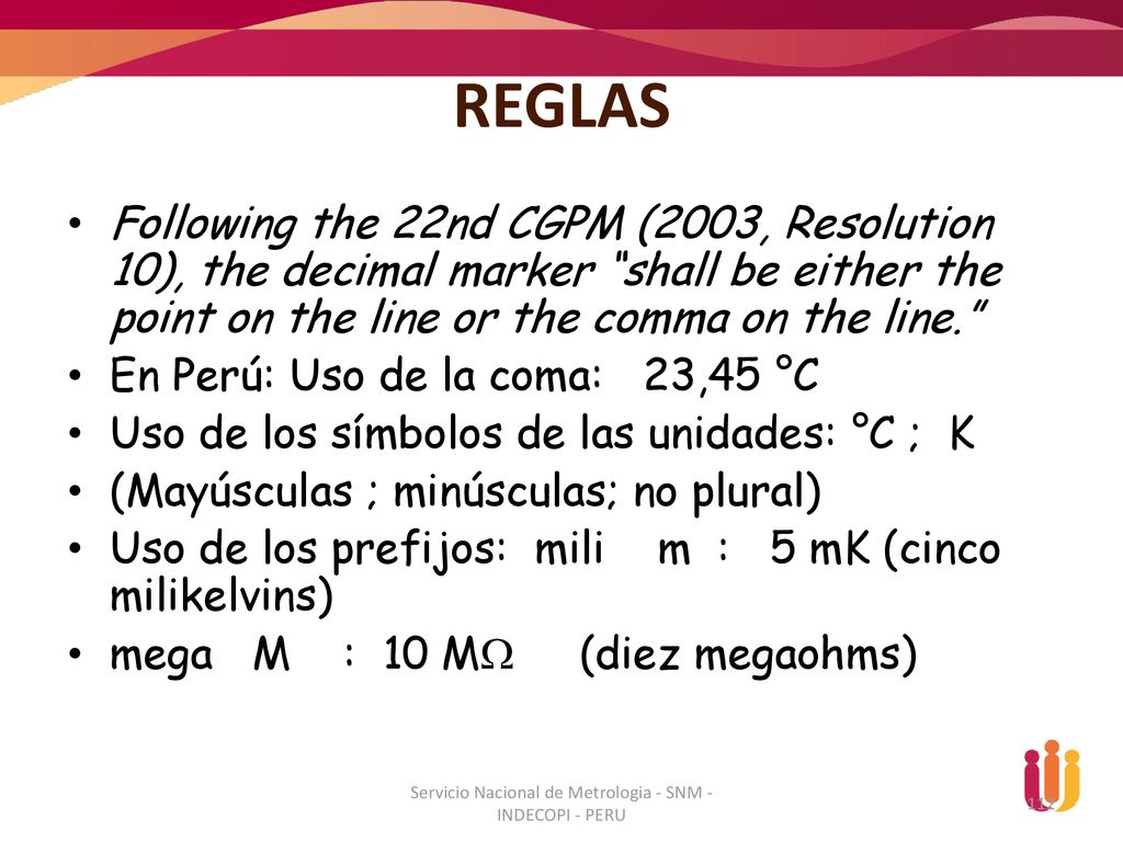 Servicio Nacional de Metrologia - SNM - INDECOPI - PERU