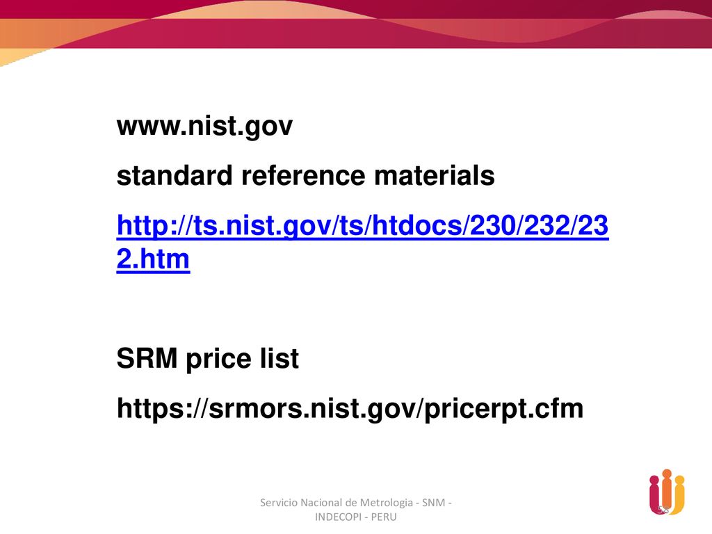 Servicio Nacional de Metrologia - SNM - INDECOPI - PERU