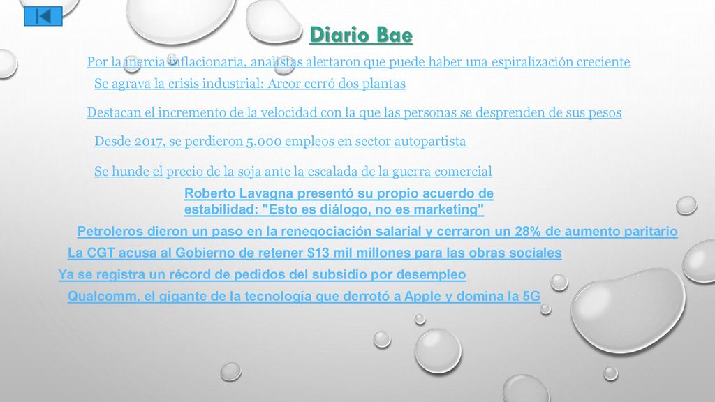 Diario Bae Por la inercia inflacionaria, analistas alertaron que puede haber una espiralización creciente.
