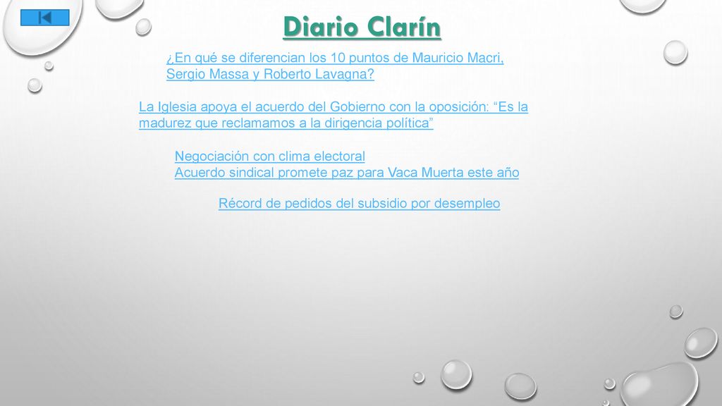 Diario Clarín ¿En qué se diferencian los 10 puntos de Mauricio Macri, Sergio Massa y Roberto Lavagna