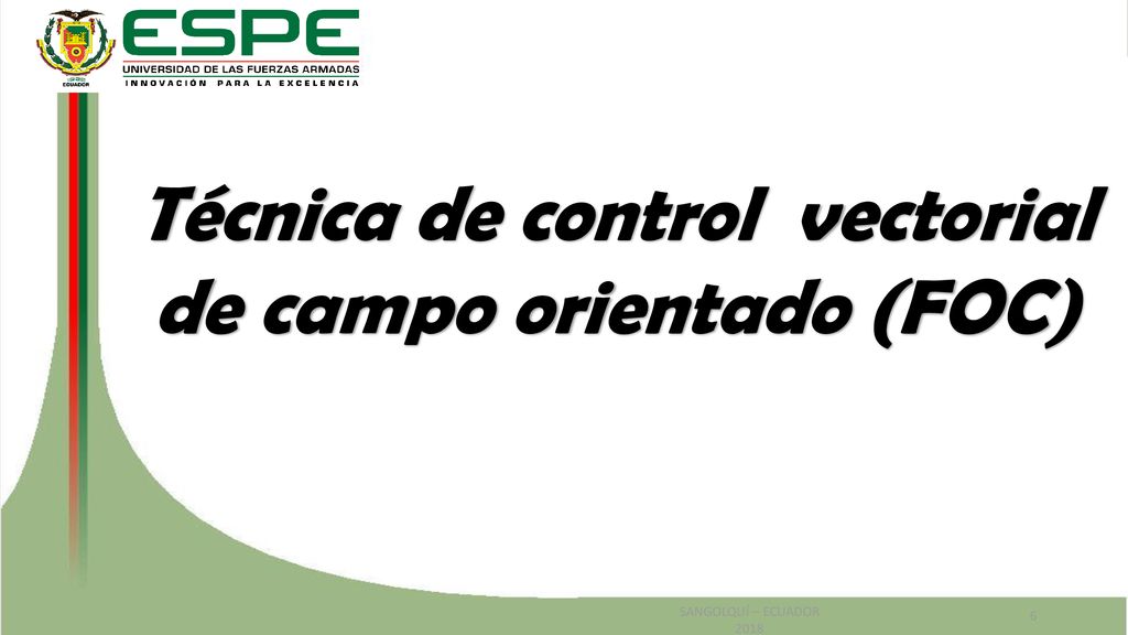 Técnica de control vectorial de campo orientado (FOC)