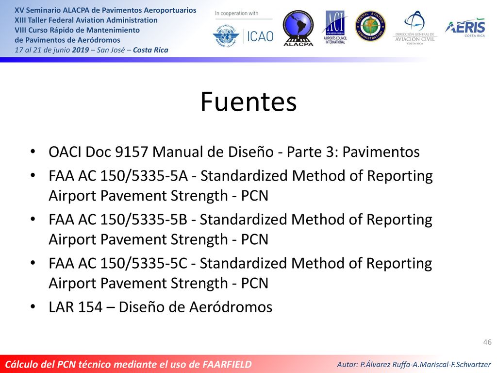 Fuentes OACI Doc 9157 Manual de Diseño - Parte 3: Pavimentos