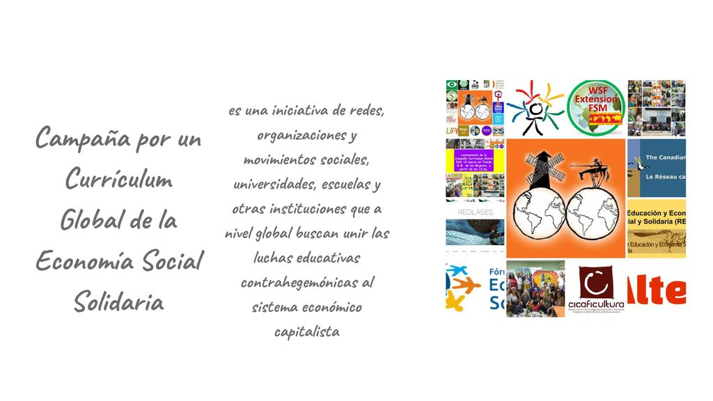 Campaña por un Currículum Global de la Economía Social Solidaria