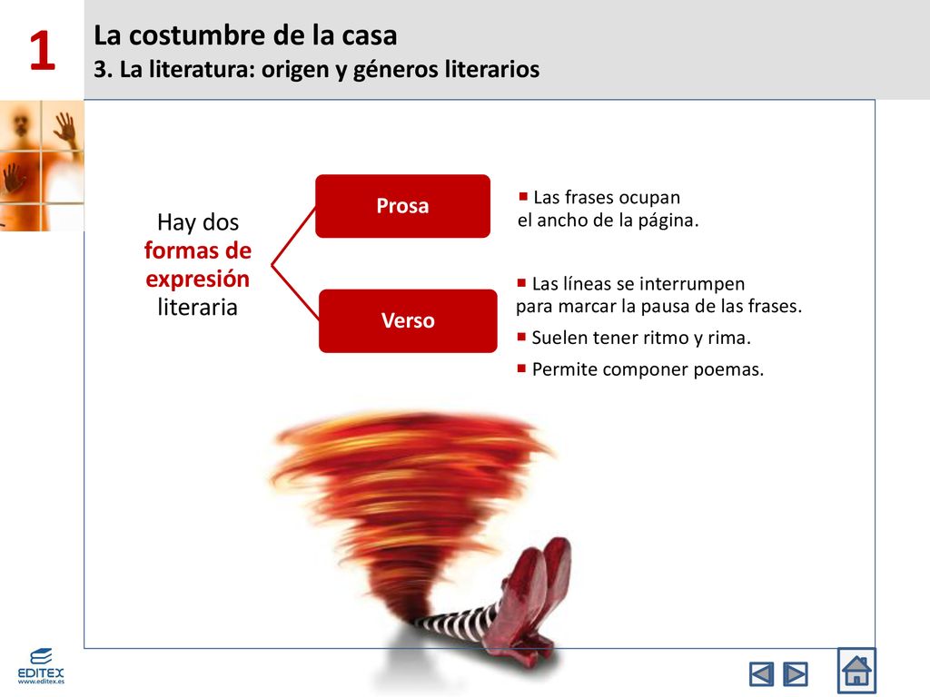 La costumbre de la casa 3. La literatura: origen y géneros literarios