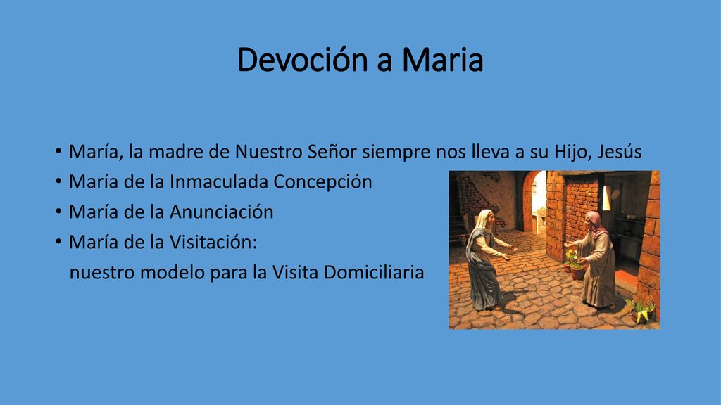 Devoción a Maria María, la madre de Nuestro Señor siempre nos lleva a su Hijo, Jesús. María de la Inmaculada Concepción.