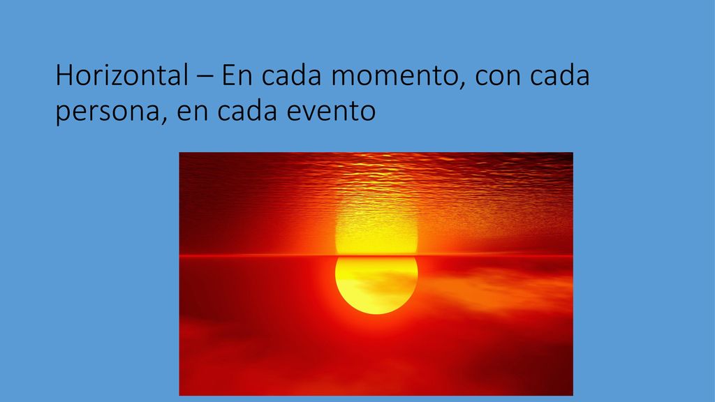 Horizontal – En cada momento, con cada persona, en cada evento
