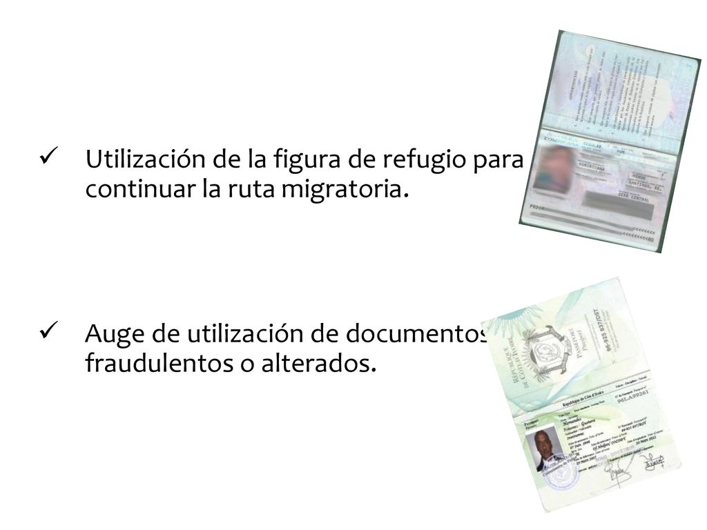 Utilización de la figura de refugio para continuar la ruta migratoria.