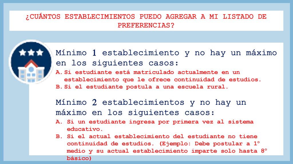 ¿CUÁNTOS ESTABLECIMIENTOS PUEDO AGREGAR A MI LISTADO DE